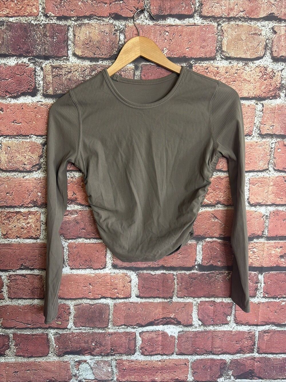 Lululemon All It Takes Ribbed Nulu Long Sleeve Top Shirt Size 4 Women's
